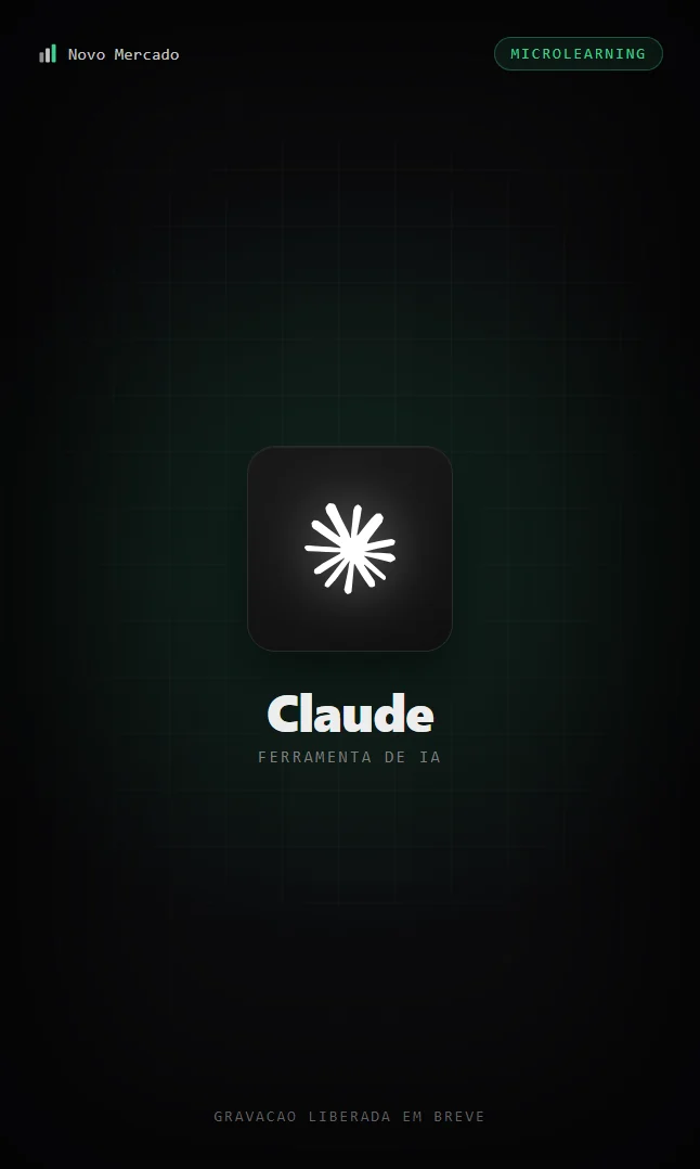 Capa do microlearning de Claude