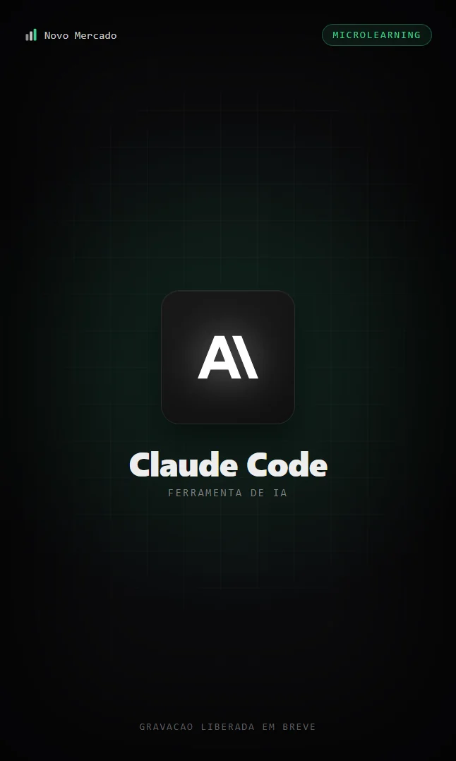 Capa do microlearning de Claude Code