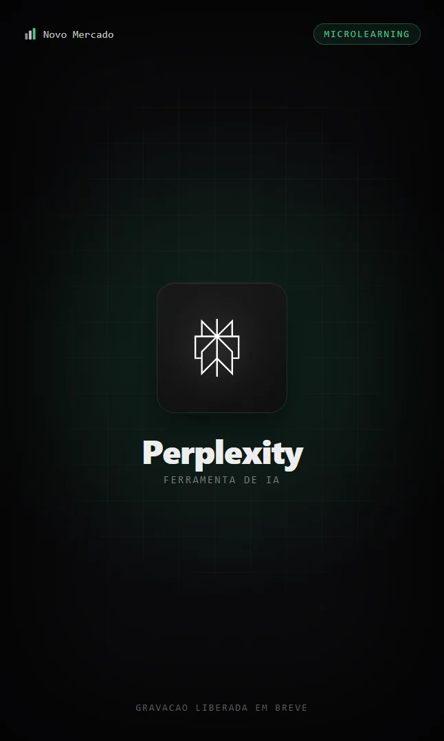 Capa do microlearning de Perplexity
